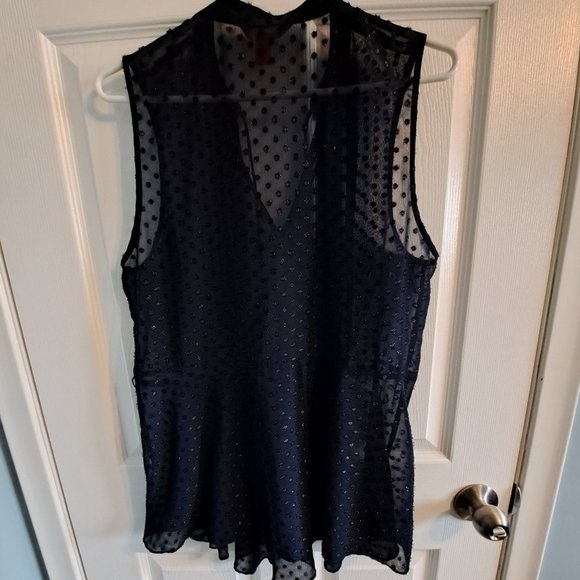 Sheer Sleeveless Blouse - Picture 3 of 3